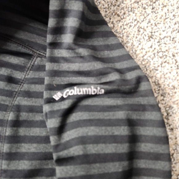 Columbia Mountain Run Black Gray Half Zip Fleece Pullover Women's Size Large - Picture 3 of 9